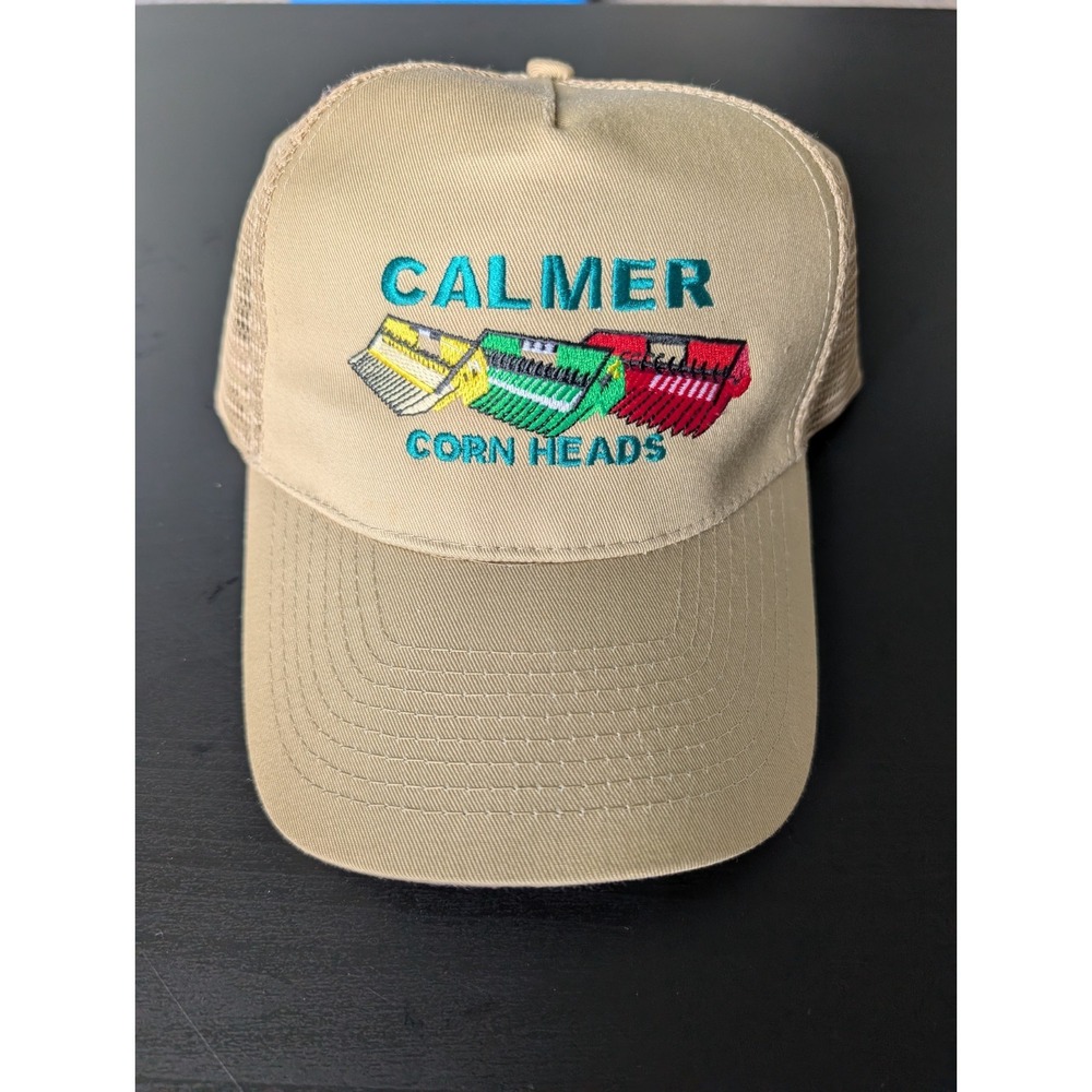 Calmer Corn Heads Farm Embroidered Cap,‎ Equipment Tractor Logo Mesh Trucker